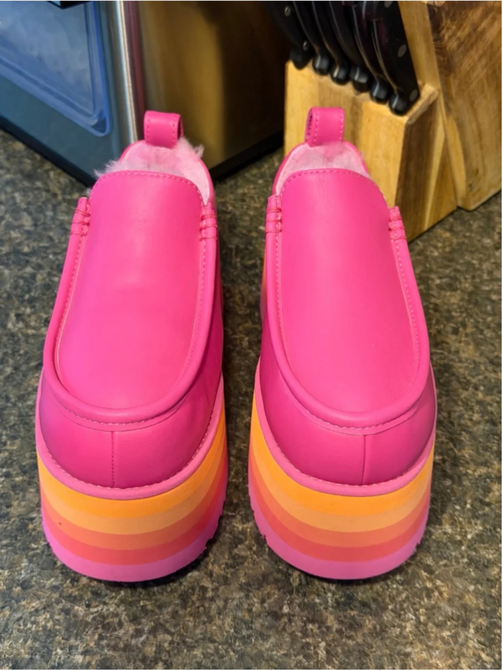 New UGG brand Urseen Pink Platform Shoes